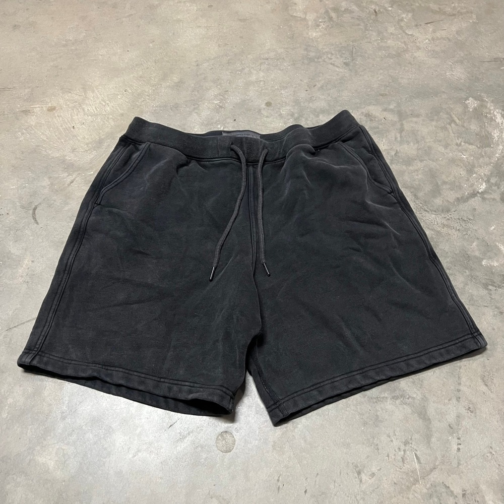 Abercrombie & Fitch Soft AF Essentials Sweat Shorts Mens Large Black Fleece 7in